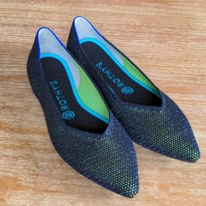 Rothy's Metallic Lace Stitch Points